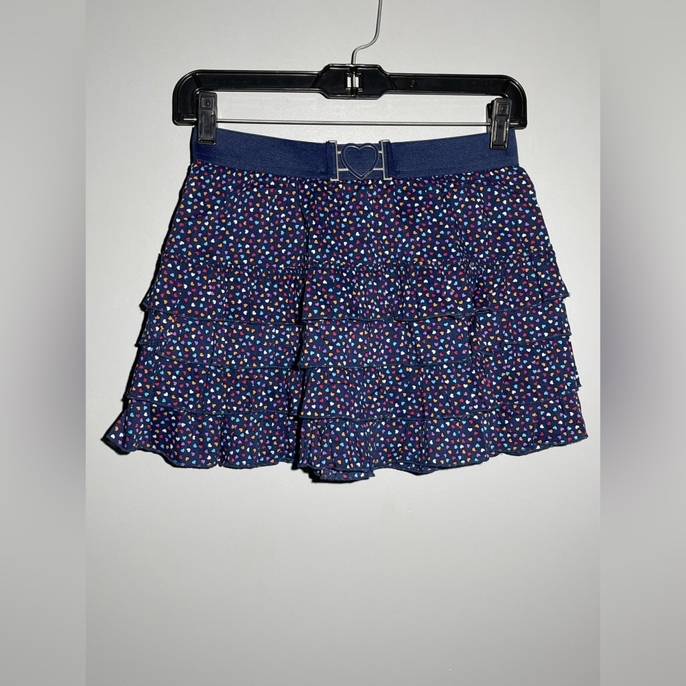 Aeropostale Navy Skirt with Heart Pattern